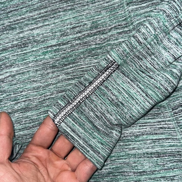 Lululemon Runderful Long Sleeve Space Dye Camo Forage Teal Black / Black - Picture 3 of 6